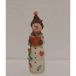 Vintage Treasured Times Holiday Collection Hand-painted Resin Snowman Figurine